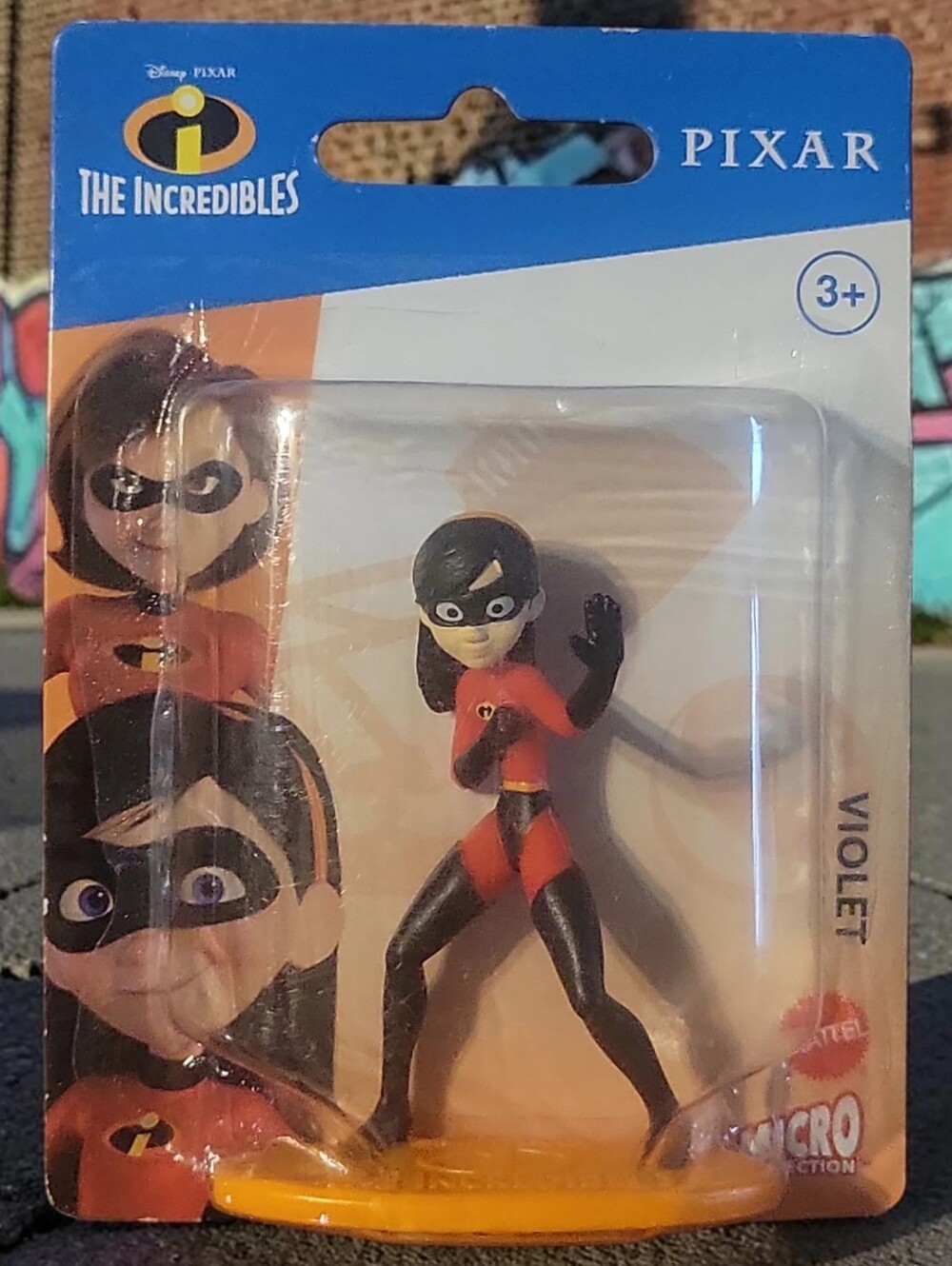 NWT Disney Micro Pixar Violet Parr Incredibles Mattel Figurine Cake Topper